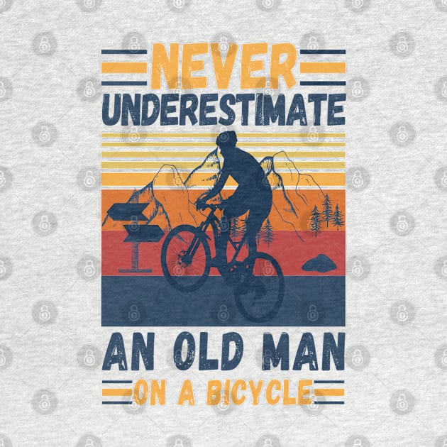 never underestimate an old man on a bicycle by JustBeSatisfied